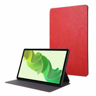 For Lenovo Xiaoxin Pad Pro 12.7 Simple Crazy Horse Leather Tablet Case(Red)