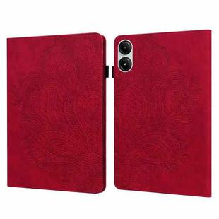 For Xiaomi Redmi Pad Pro 12.1 Peacock Embossed Pattern Leather Tablet Case(Red)