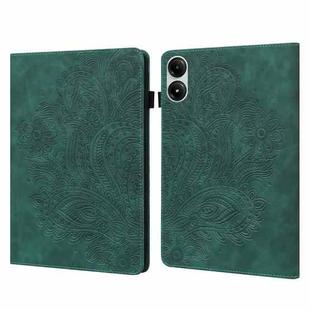 For Xiaomi Redmi Pad Pro 12.1 Peacock Embossed Pattern Leather Tablet Case(Green)