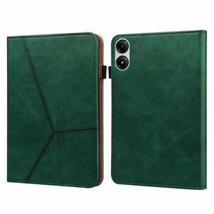 For Xiaomi Redmi Pad Pro 12.1 Solid Color Stripe Embossed Leather Tablet Case(Green)