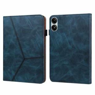 For Xiaomi Redmi Pad Pro 12.1 Solid Color Stripe Embossed Leather Tablet Case(Blue)