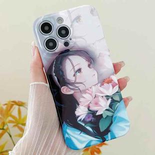 For iPhone 15 Pro Max PC Phone Case(Holding Lilies)