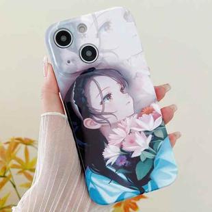 For iPhone 15 Plus PC Phone Case(Holding Lilies)