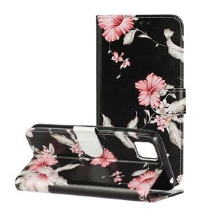 For Huawei Y5p Colored Drawing Marble Pattern Horizontal Flip PU Leather Case with Holder & Card Slots & Wallet(Azalea)