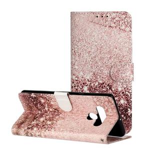 For LG Stylo 6 Colored Drawing Marble Pattern Horizontal Flip PU Leather Case with Holder & Card Slots & Wallet(Rose Gold)