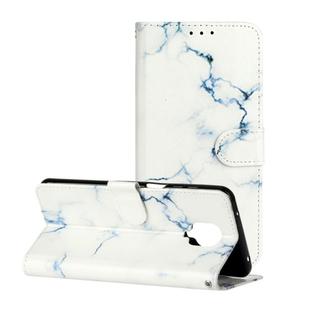 For Xiaomi Redmi Note 9 Pro Colored Drawing Marble Pattern Horizontal Flip PU Leather Case with Holder & Card Slots & Wallet(White Marble)