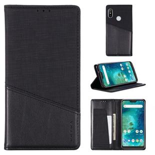 For Xiaomi Redmi 6 Pro MUXMA MX109 Horizontal Flip Leather Case with Holder & Card Slot & Wallet(Black)