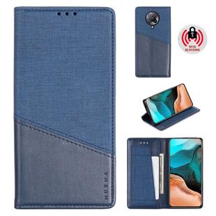 For Xiaomi Redmi K30 Pro MUXMA MX109 Horizontal Flip Leather Case with Holder & Card Slot & Wallet(Blue)