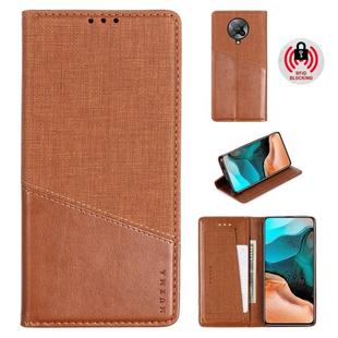 For Xiaomi Redmi K30 Pro MUXMA MX109 Horizontal Flip Leather Case with Holder & Card Slot & Wallet(Brown)