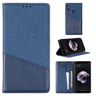 For Xiaomi Redmi Note 5 Pro MUXMA MX109 Horizontal Flip Leather Case with Holder & Card Slot & Wallet(Blue)