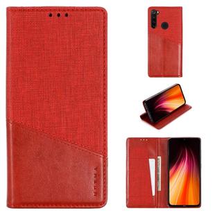 For Xiaomi Redmi Note 8T MUXMA MX109 Horizontal Flip Leather Case with Holder & Card Slot & Wallet(Red)