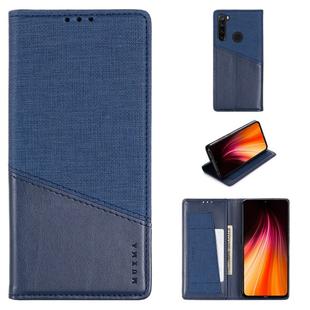For Xiaomi Redmi Note 8T MUXMA MX109 Horizontal Flip Leather Case with Holder & Card Slot & Wallet(Blue)