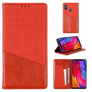 For Xiaomi Mi 8 MUXMA MX109 Horizontal Flip Leather Case with Holder & Card Slot & Wallet(Red)
