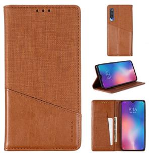 For Xiaomi Mi 9 MUXMA MX109 Horizontal Flip Leather Case with Holder & Card Slot & Wallet(Brown)