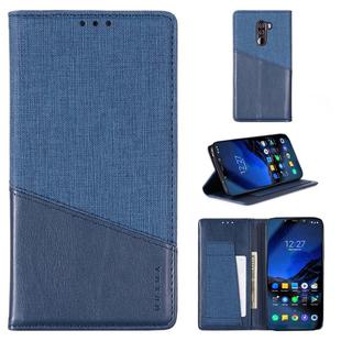 For Xiaomi Pocophone F1 MUXMA MX109 Horizontal Flip Leather Case with Holder & Card Slot & Wallet(Blue)