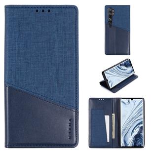 For Xiaomi Mi Note 10 / Mi Note 10 Pro MUXMA MX109 Horizontal Flip Leather Case with Holder & Card Slot & Wallet(Blue)