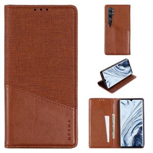 For Xiaomi Mi Note 10 / Mi Note 10 Pro MUXMA MX109 Horizontal Flip Leather Case with Holder & Card Slot & Wallet(Brown)