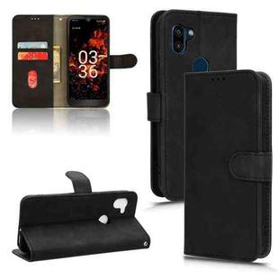 For Orbic Fun+ 4G Skin Feel Magnetic Flip Leather Phone Case(Black)