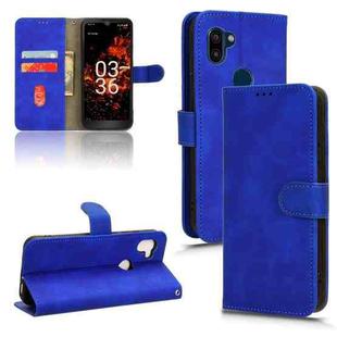 For Orbic Fun+ 4G Skin Feel Magnetic Flip Leather Phone Case(Blue)