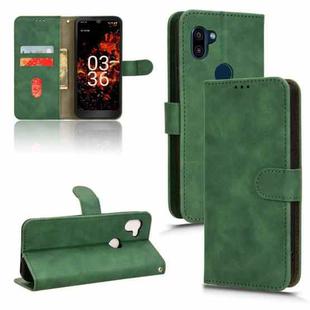 For Orbic Fun+ 4G Skin Feel Magnetic Flip Leather Phone Case(Green)