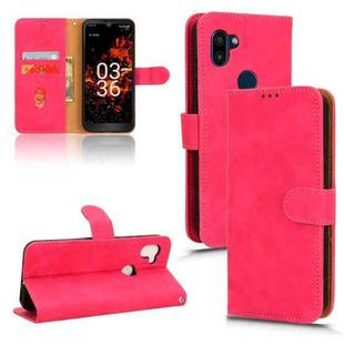 For Orbic Fun+ 4G Skin Feel Magnetic Flip Leather Phone Case(Rose Red)