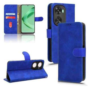 For Huawei nova 11 SE Skin Feel Magnetic Flip Leather Phone Case(Blue)