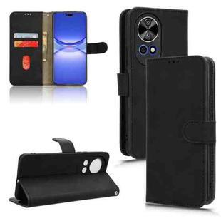 For Huawei nova 12 Pro 5G Skin Feel Magnetic Flip Leather Phone Case(Black)