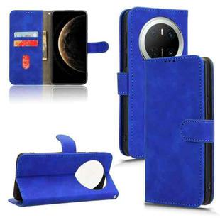 For Huawei Mate 70 Skin Feel Magnetic Flip Leather Phone Case(Blue)