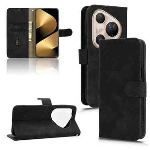 For Huawei Pura 80 Pro 5G Skin Feel Magnetic Flip Leather Phone Case(Black)