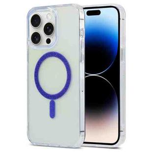 For iPhone 14 Pro Magic Diamond Blu-ray MagSafe Phone Case(Purple)