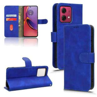 For Motorola Moto G84 5G Skin Feel Magnetic Flip Leather Phone Case(Blue)