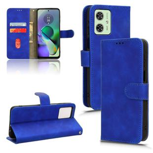 For Motorola Moto G54 5G Skin Feel Magnetic Flip Leather Phone Case(Blue)