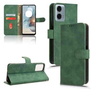 For Motorola Moto G Stylus 5G 2024 Skin Feel Magnetic Flip Leather Phone Case(Green)