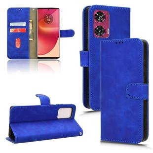 For Motorola Edge 50 Fusion Skin Feel Magnetic Flip Leather Phone Case(Blue)