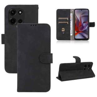 For Motorola Edge 60 Fusion Skin Feel Magnetic Flip Leather Phone Case(Black)