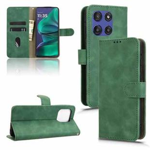 For Motorola Moto G Stylus 5G 2025 Skin Feel Magnetic Flip Leather Phone Case(Green)