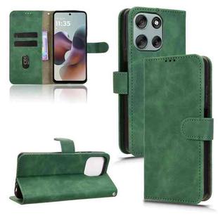 For Motorola Moto G56 5G Skin Feel Magnetic Flip Leather Phone Case(Green)
