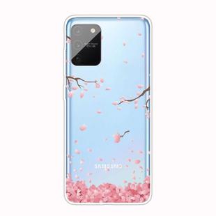 For Samsung Galaxy A91 / S10 Lite (2020) Shockproof Painted TPU Protective Case(Cherry Blossoms)