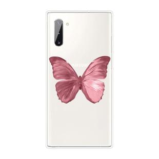For Samsung Galaxy Note 10 Shockproof Painted TPU Protective Case(Red Butterfly)