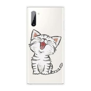 For Samsung Galaxy Note 10 Shockproof Painted TPU Protective Case(Laughing Cat)