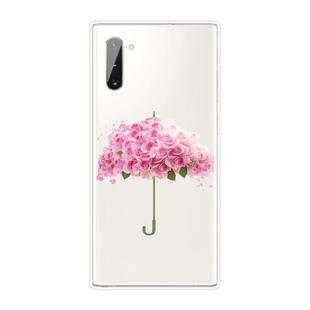 For Samsung Galaxy Note 10 Shockproof Painted TPU Protective Case(Flower Umbrella)