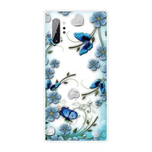 For Samsung Galaxy Note 10+ Shockproof Painted TPU Protective Case(Chrysanthemum Butterfly)
