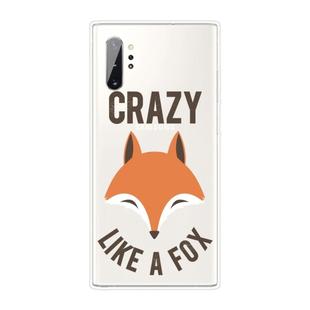 For Samsung Galaxy Note 10+ Shockproof Painted TPU Protective Case(Fox Head)
