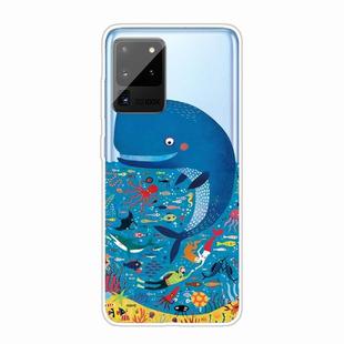 For Samsung Galaxy Note 20 Ultra Shockproof Painted TPU Protective Case(Whale Seabed)