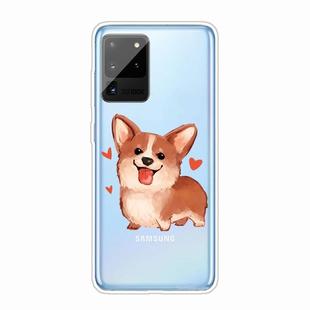 For Samsung Galaxy Note 20 Ultra Shockproof Painted TPU Protective Case(Love Corgi)