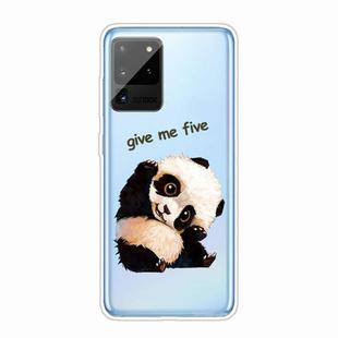 For Samsung Galaxy Note 20 Ultra Shockproof Painted TPU Protective Case(Tilted Head Panda)
