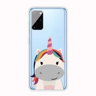 For Samsung Galaxy S20+ Shockproof Painted TPU Protective Case(Fat Unicorn)