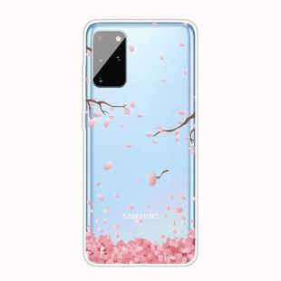 For Samsung Galaxy S20+ Shockproof Painted TPU Protective Case(Cherry Blossoms)