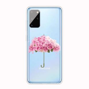For Samsung Galaxy S20+ Shockproof Painted TPU Protective Case(Flower Umbrella)