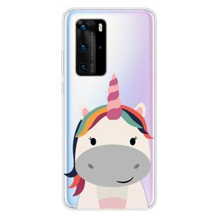 For Huawei P40 Shockproof Painted TPU Protective Case(Fat Unicorn)